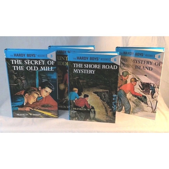 Other - Hardy Boys Hardcover Book Lot 4 Franklin W Dixon Secret Old Mill Shore Road Myst